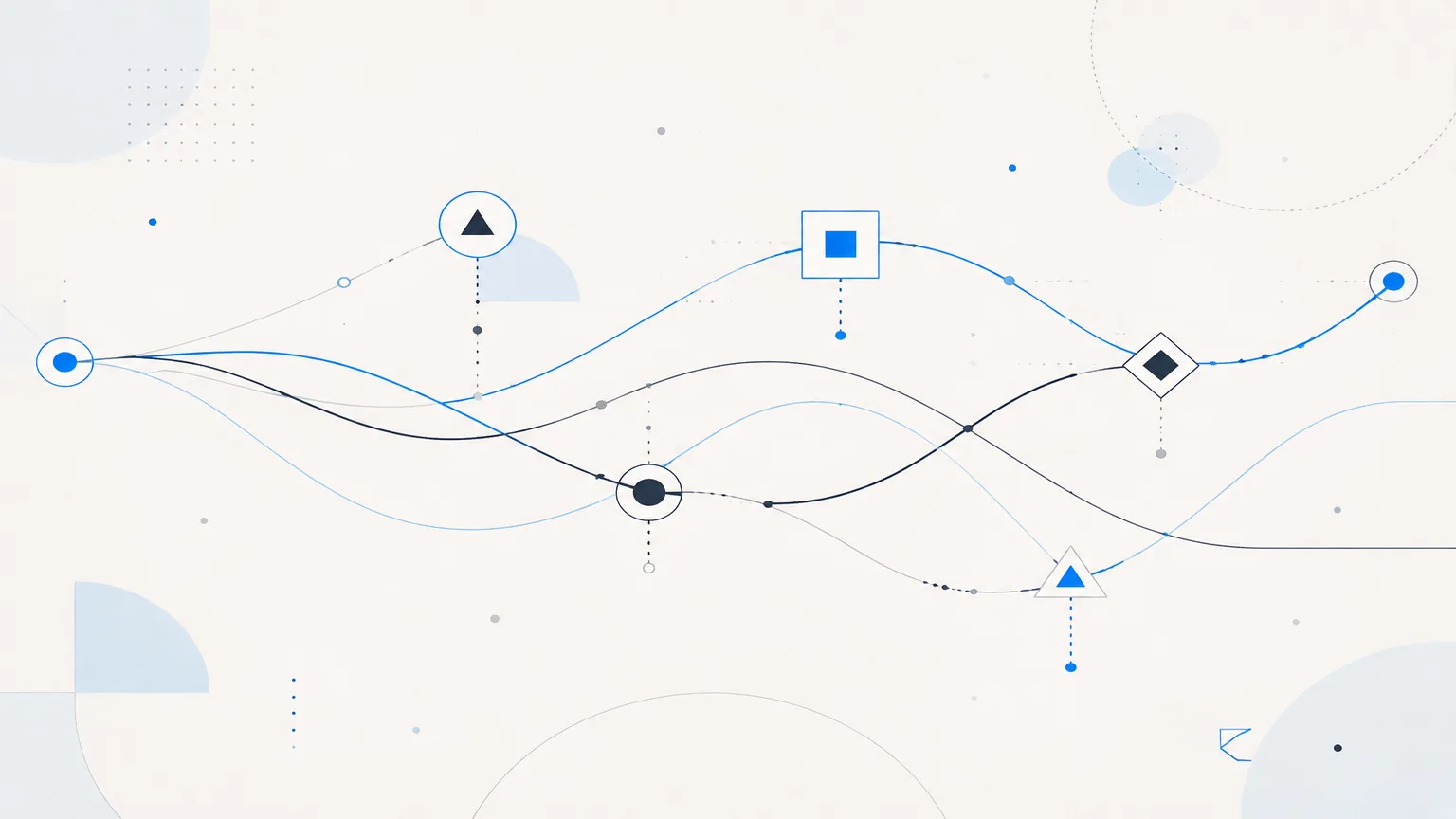 Abstract artwork showing connected growth signals